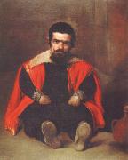 Diego Velazquez Portrait d'un nain assis a Terre aupres d'une cruche (don Sebastian de Morra) (df02) oil painting reproduction